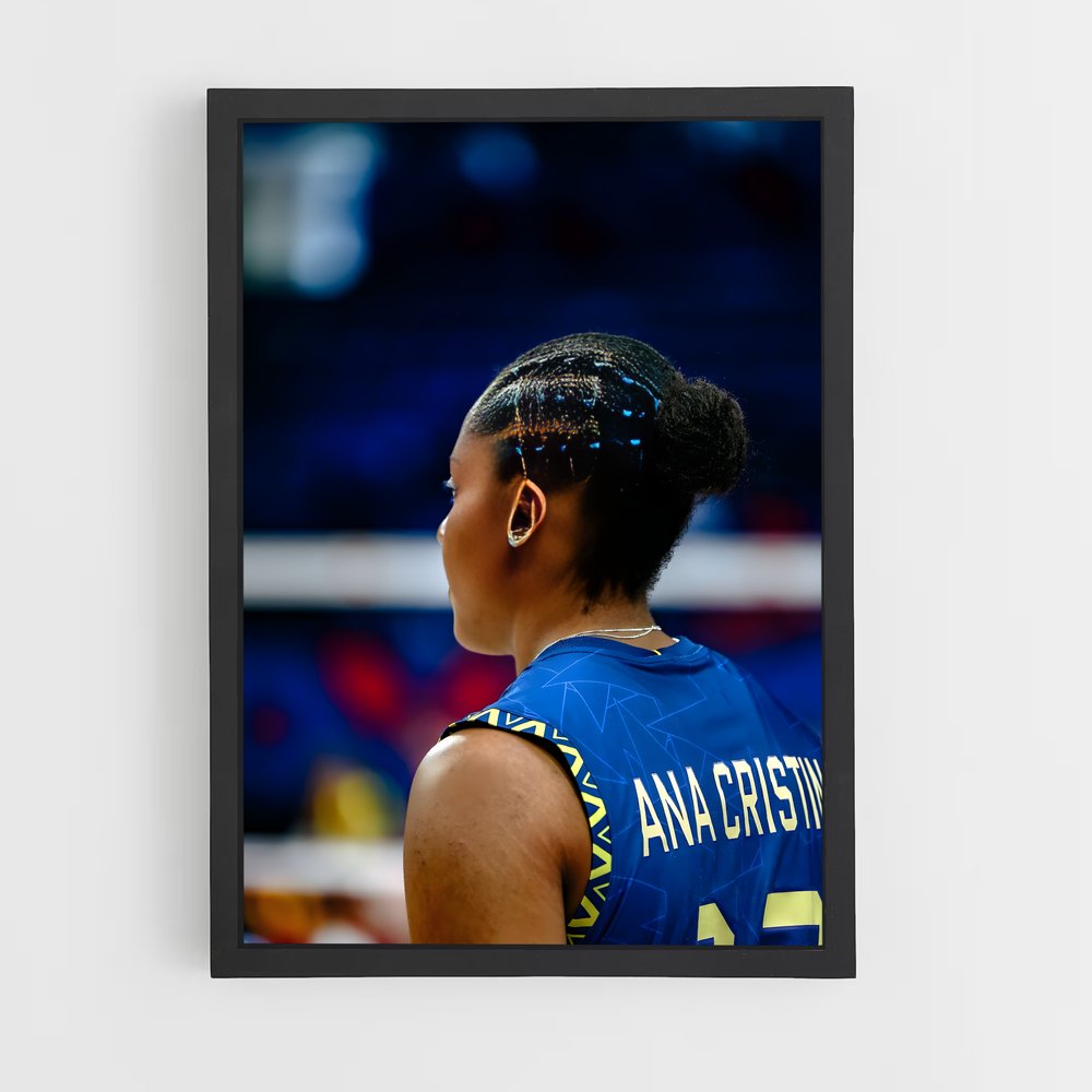 Poster Ana de cristina – affiche Volleyball (vue 2)